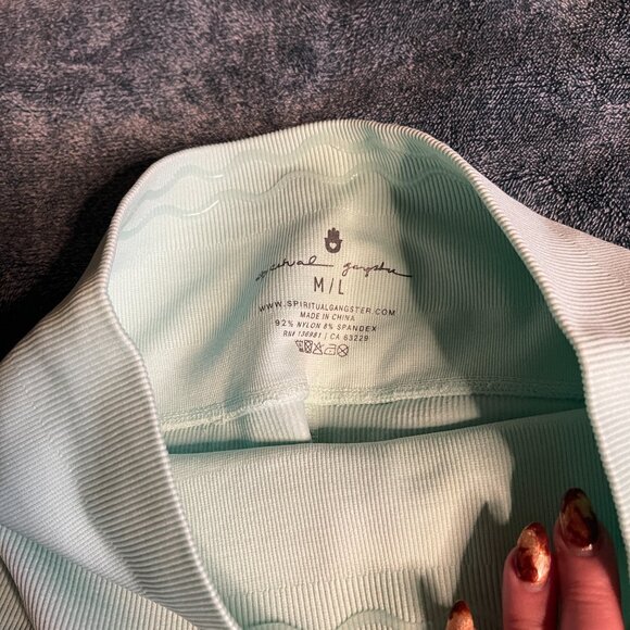 NWT Spiritual Gangster Love Sculpt Seamless Legging Beach Glass Size M/L - Picture 4 of 6